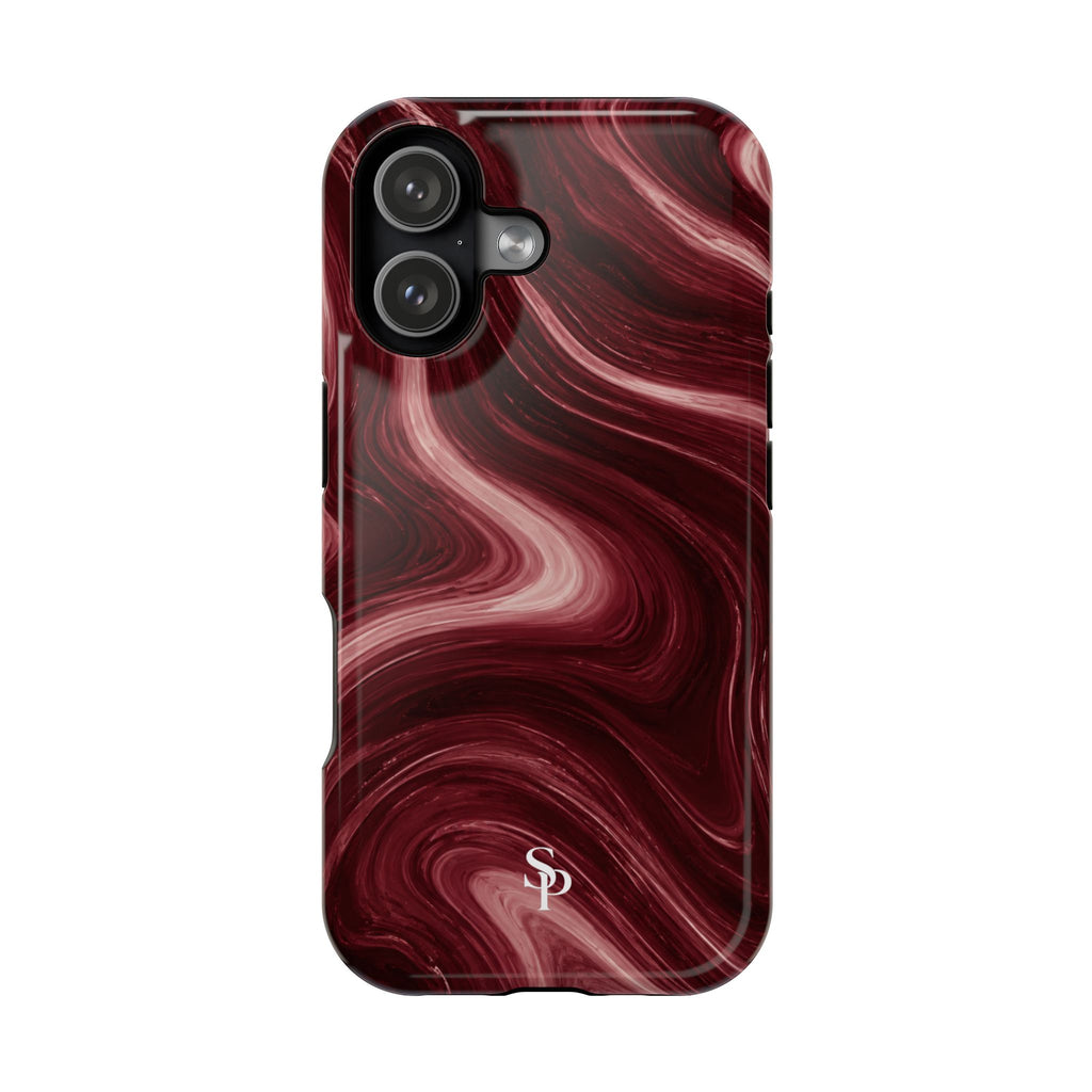 Burgundy Marble Magnetic Phone Case
