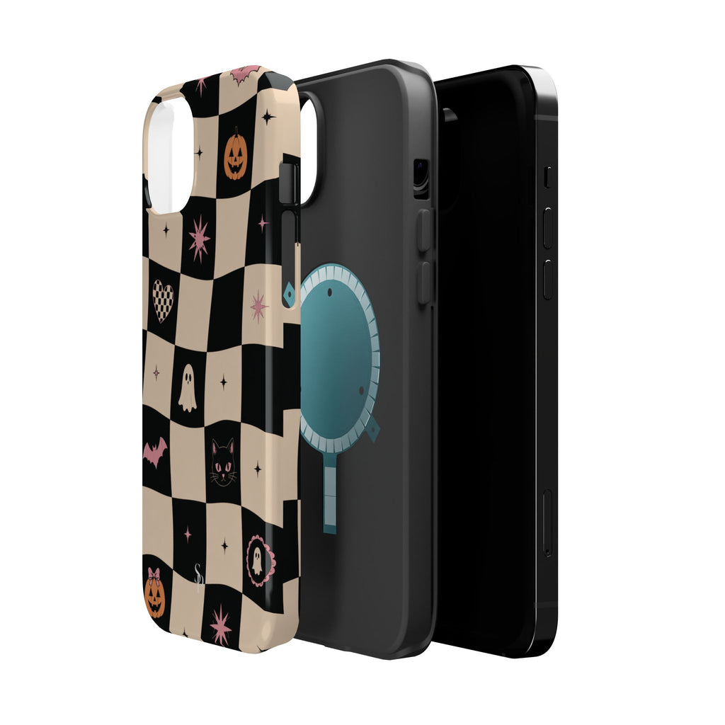 Halloween Checkerboard Magnetic Phone Case