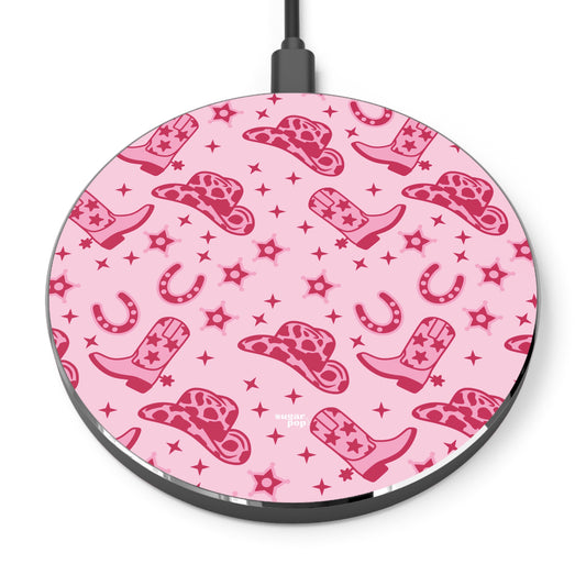 Pink Cowgirl Wireless Charger - Sugar Pop Cases