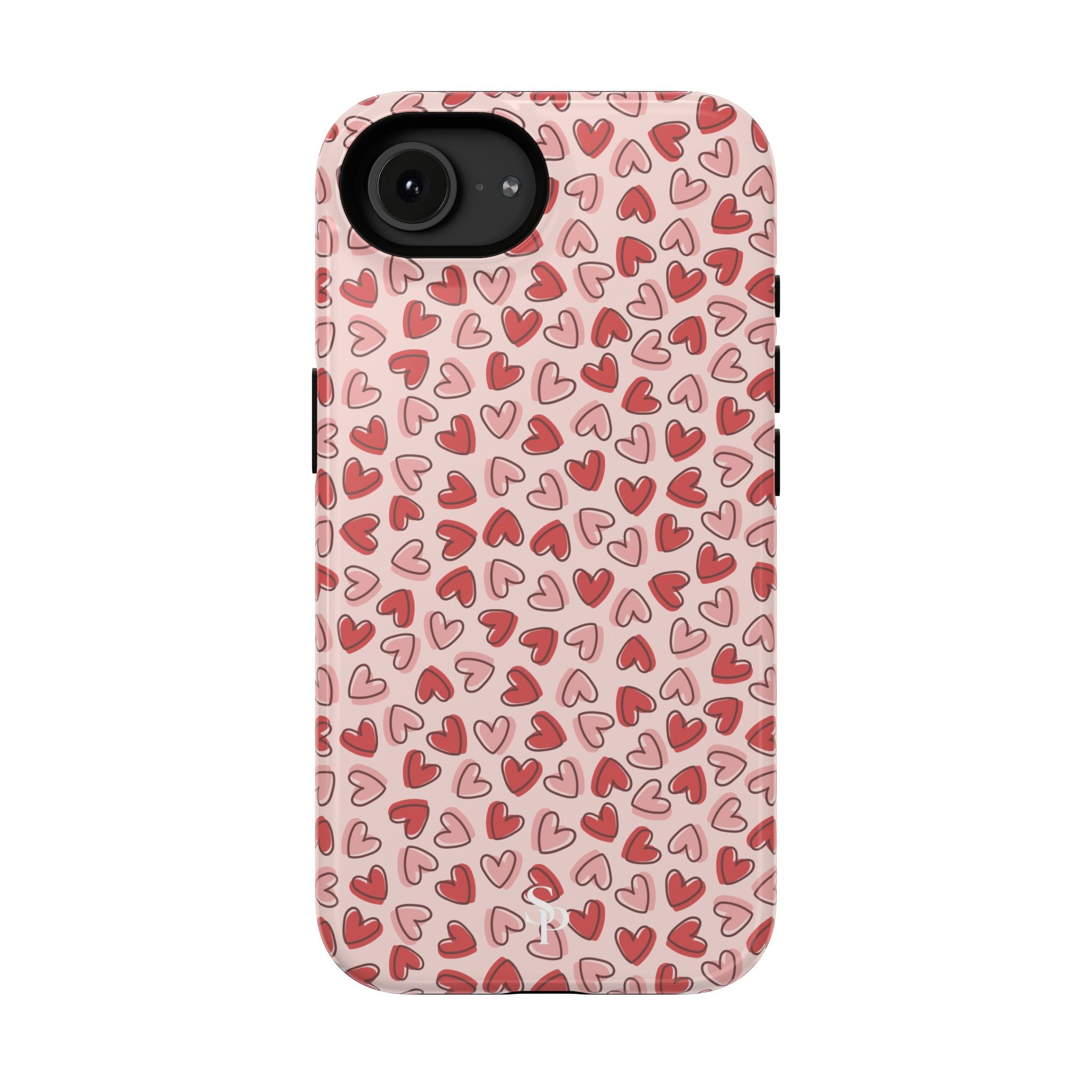 Heart Pattern Impact-Resistant Phone Case - Stylish Protection for Valentine's Day & Everyday Love
