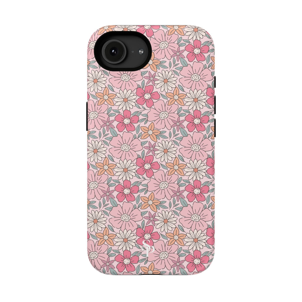 Pink Flowers Impact-Resistant Case