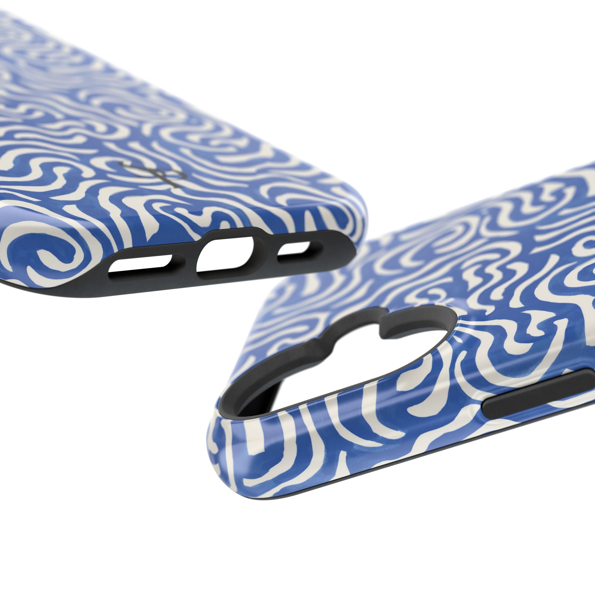 Blue Abstract Swirl Magnetic Impact Phone Case