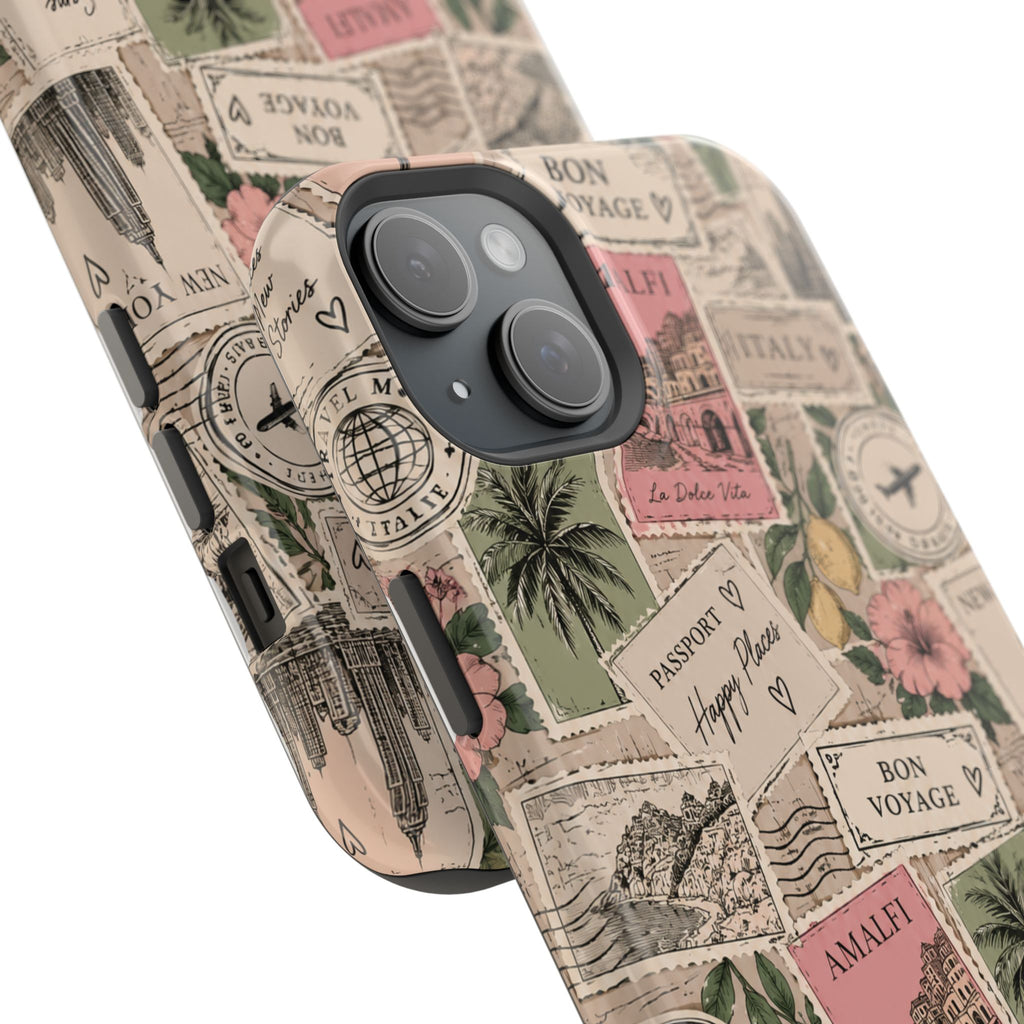 Travel Passport Stamp Magnetic Impact-Resistant Case