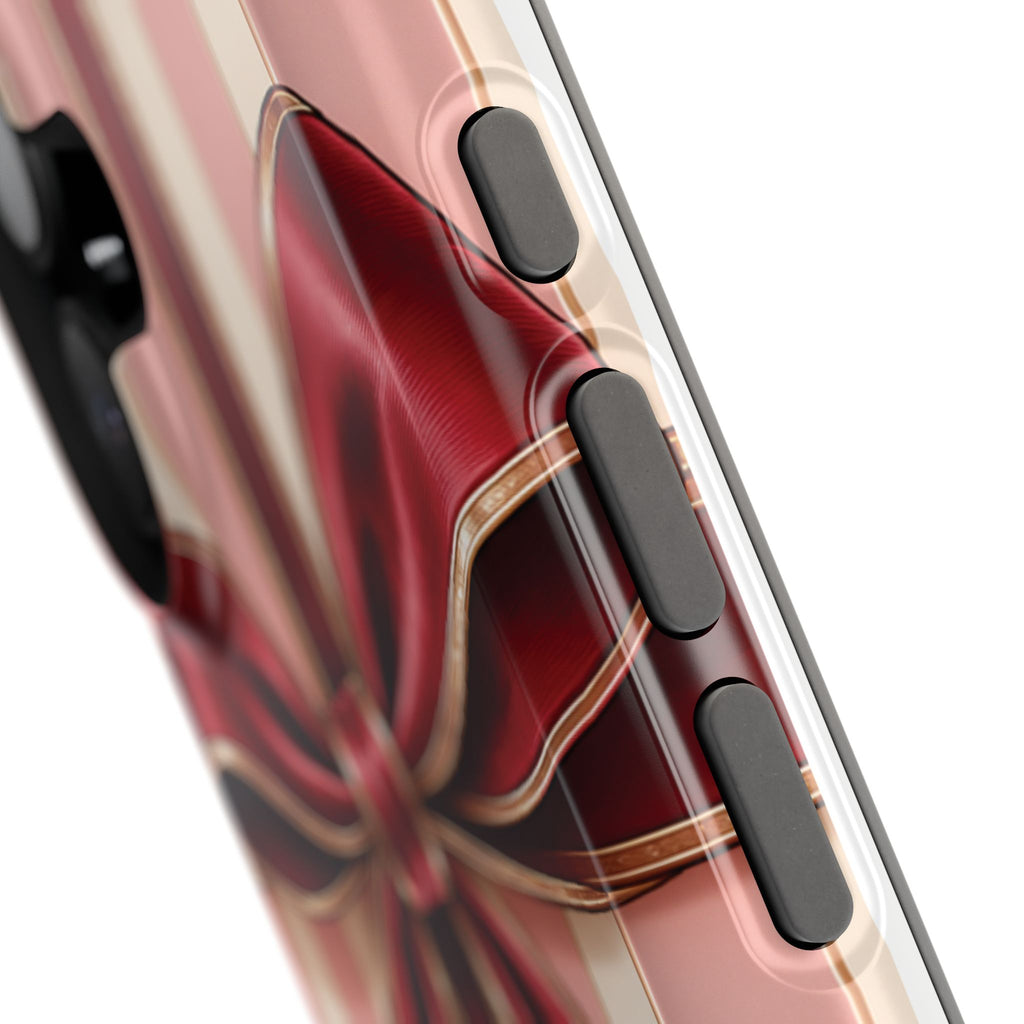 Red Bow Gift Wrap Magnetic Phone Case