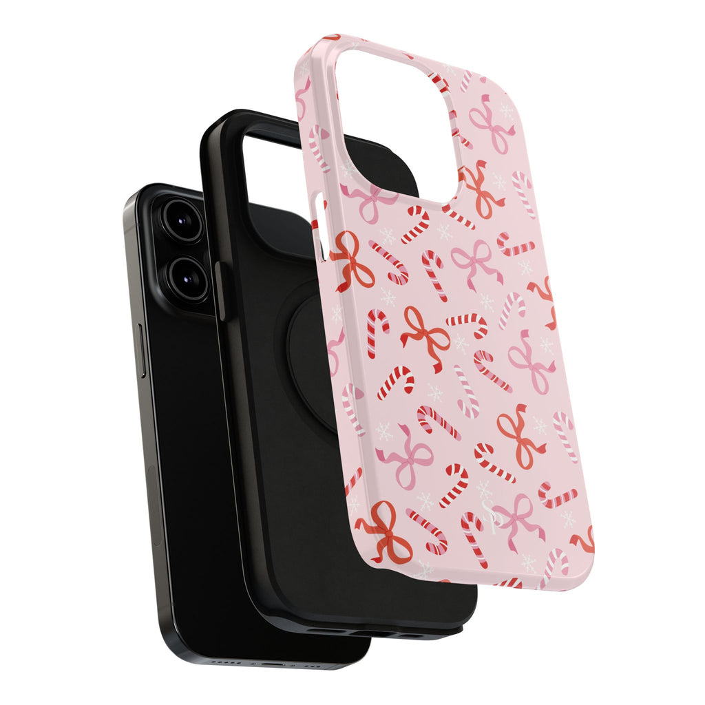 Candy Cane Impact-Resistant Phone Case - Limited Edition