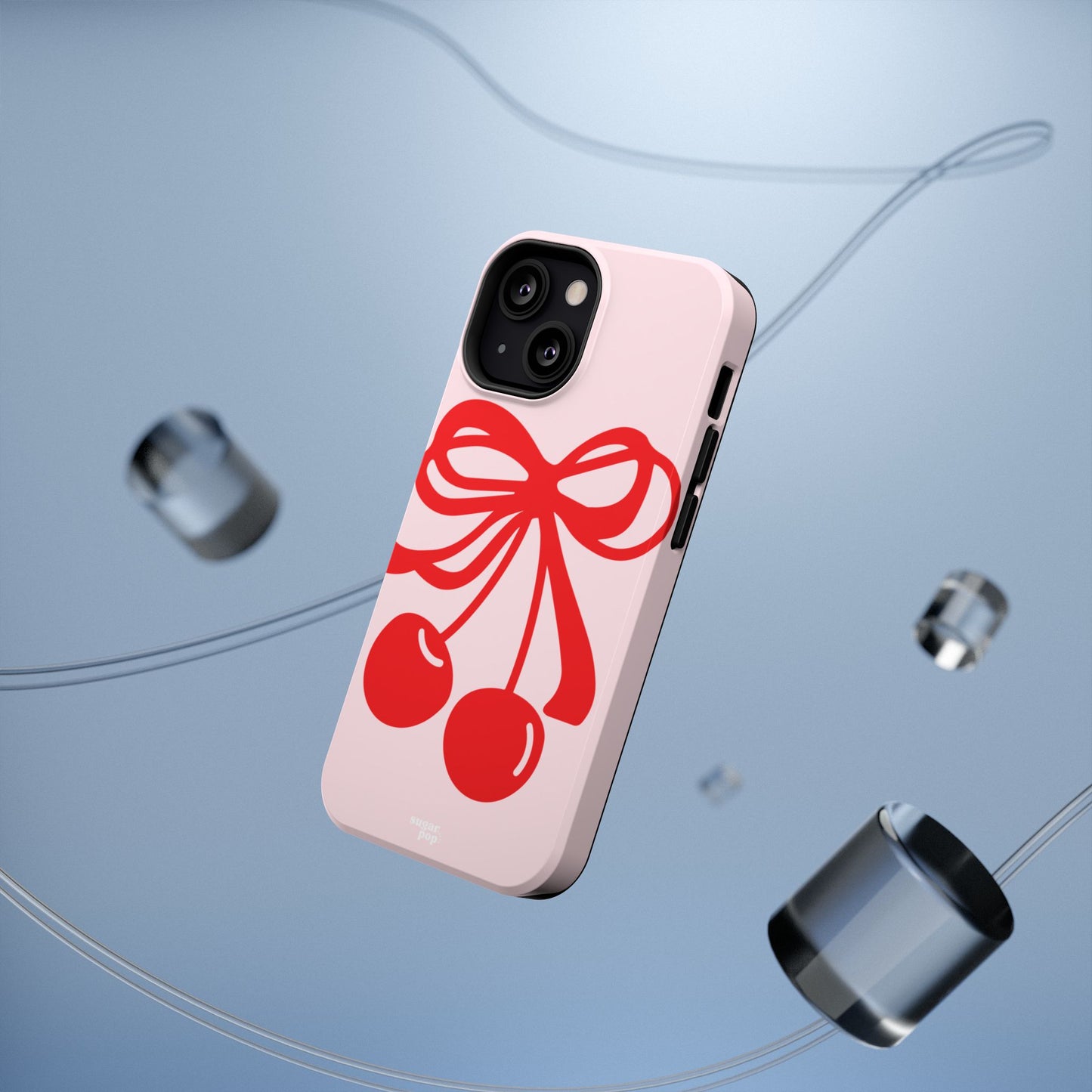 Cherry Bow Impact-Resistant Phone Case