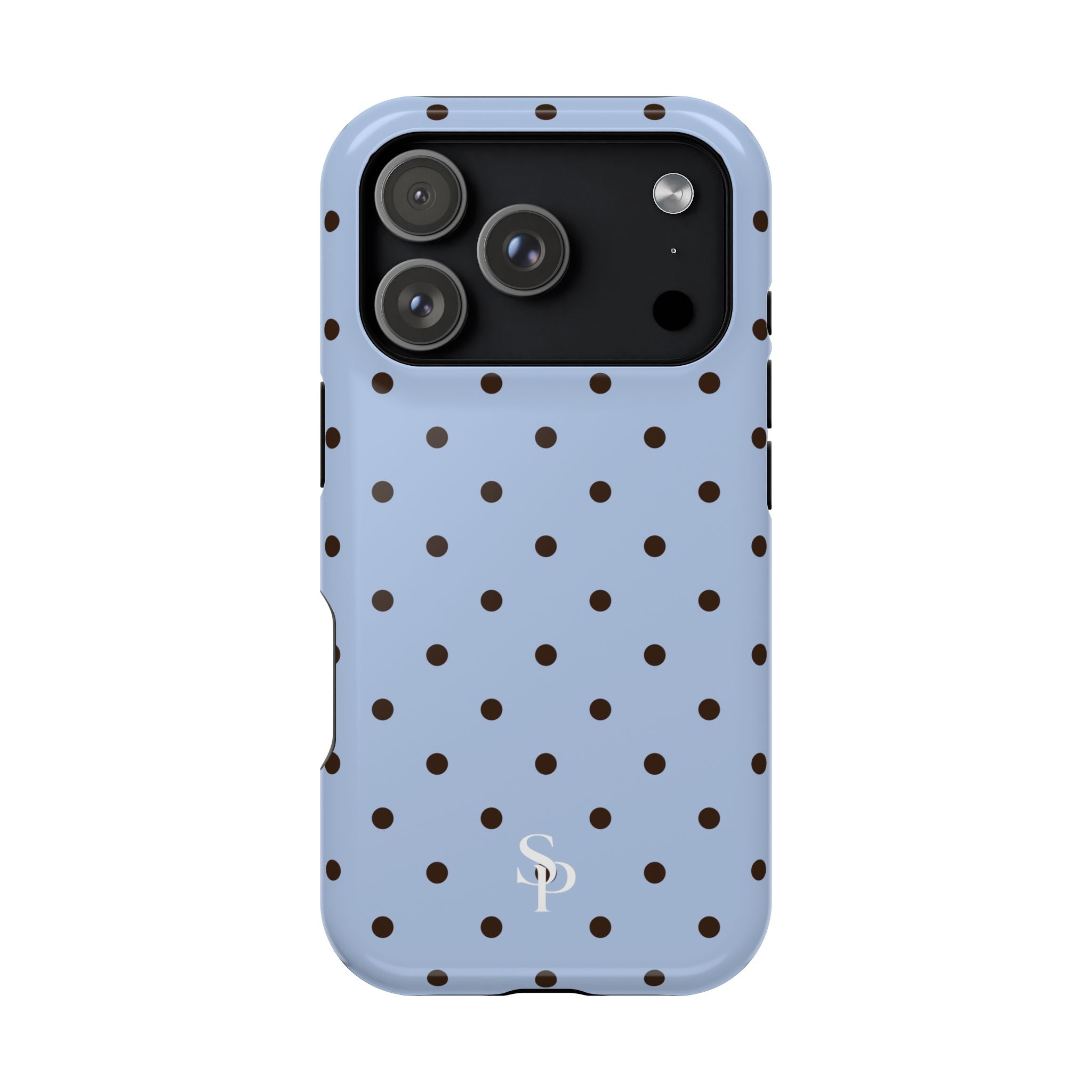 Blue Polka Dot Magnetic Impact Phone Case