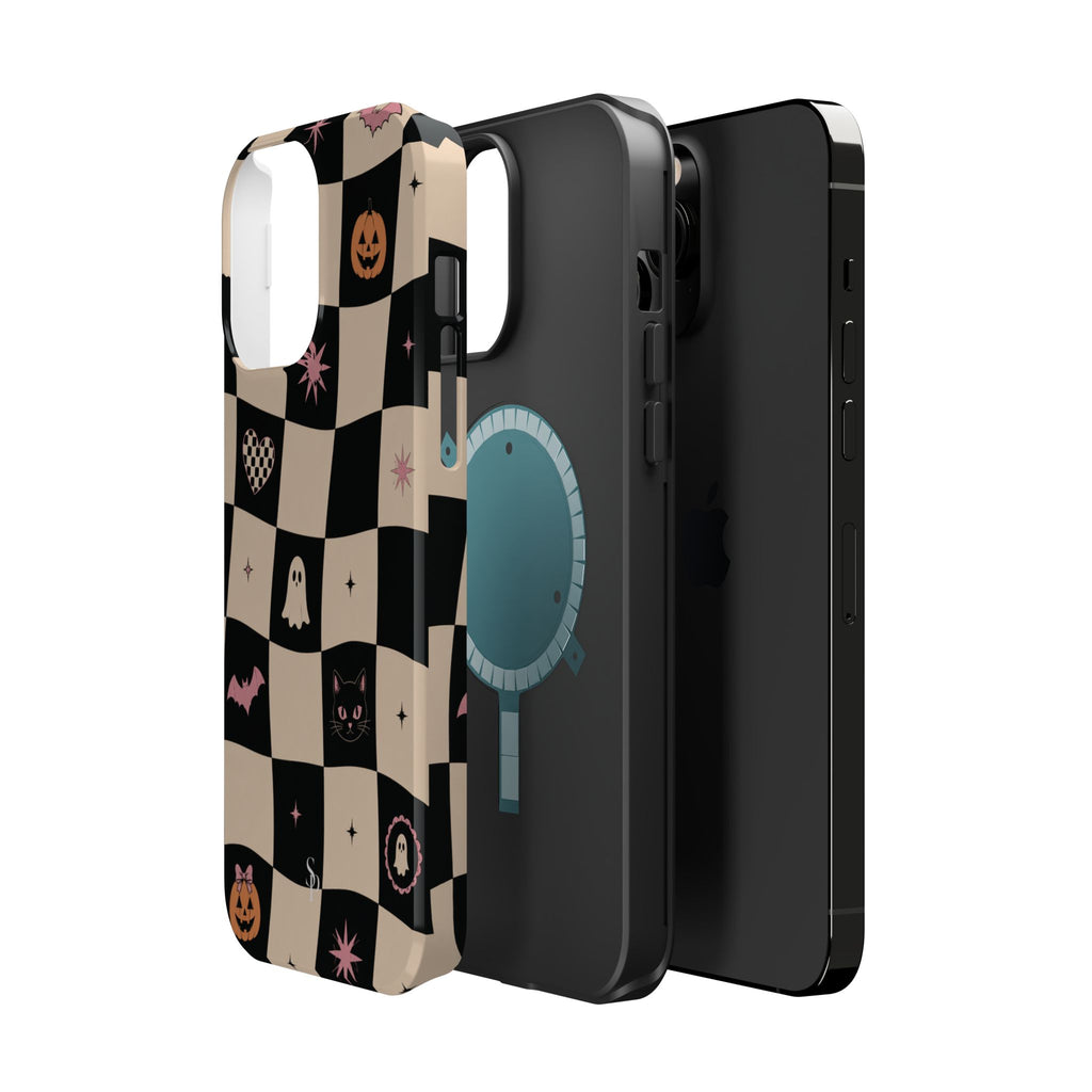 Halloween Checkerboard Magnetic Phone Case