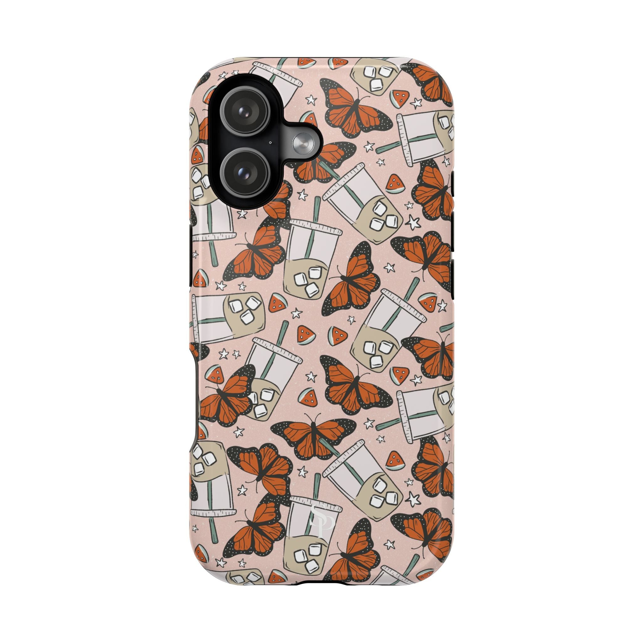 Iced Coffee & Butterfly Impact-Resistant Cases