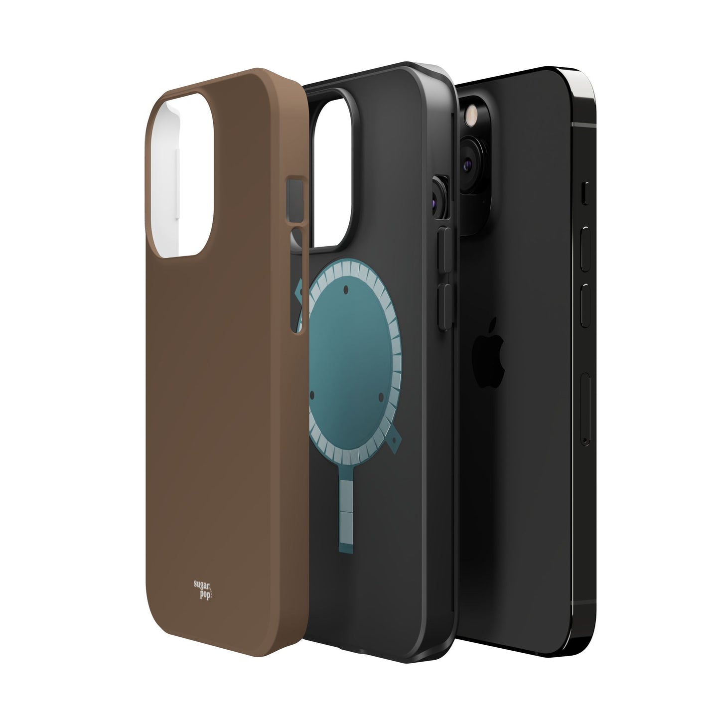 Brown Magnetic Tough Cases for Phones - Secure & Sleek Design