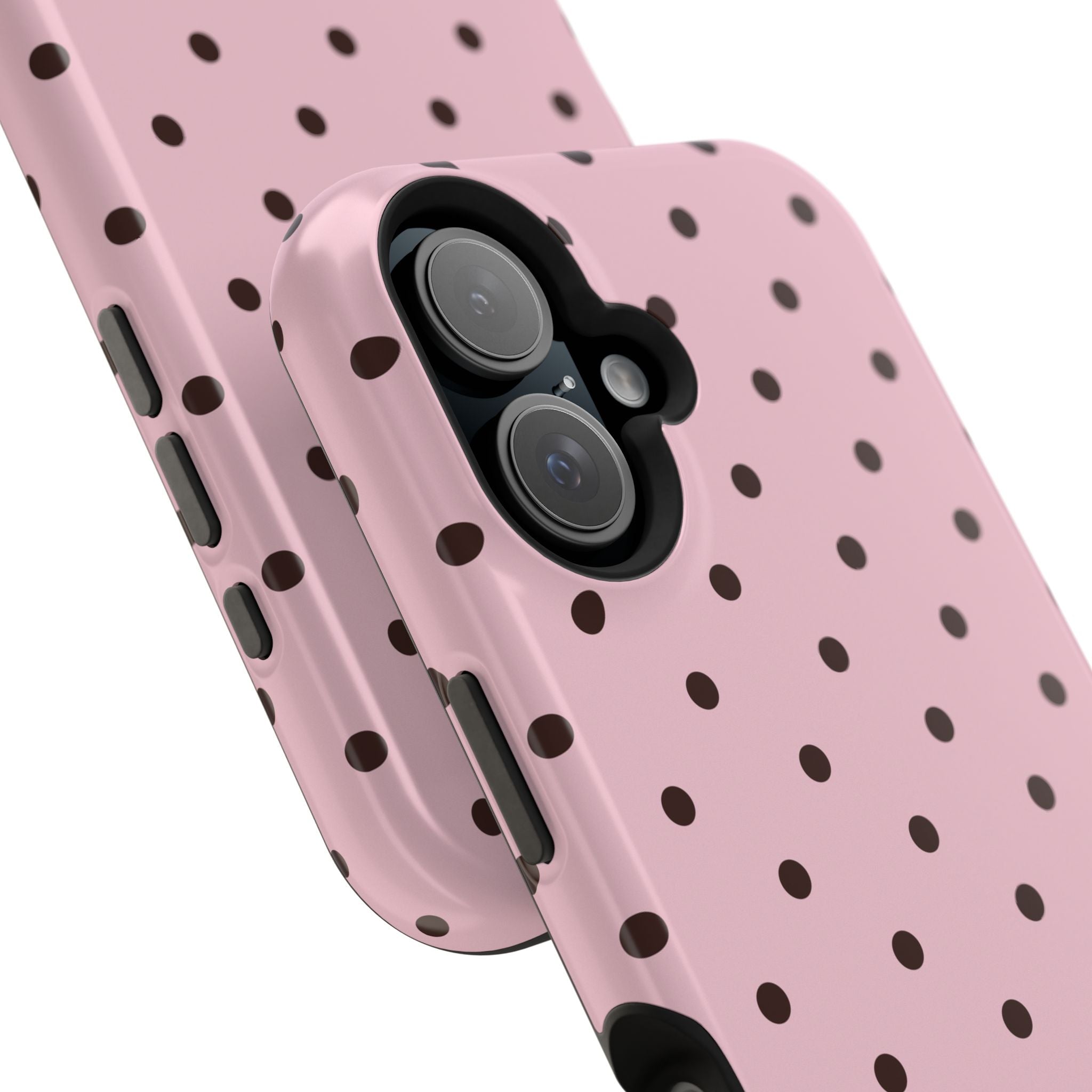 Pink Polka Dot Magnetic Impact Phone Case