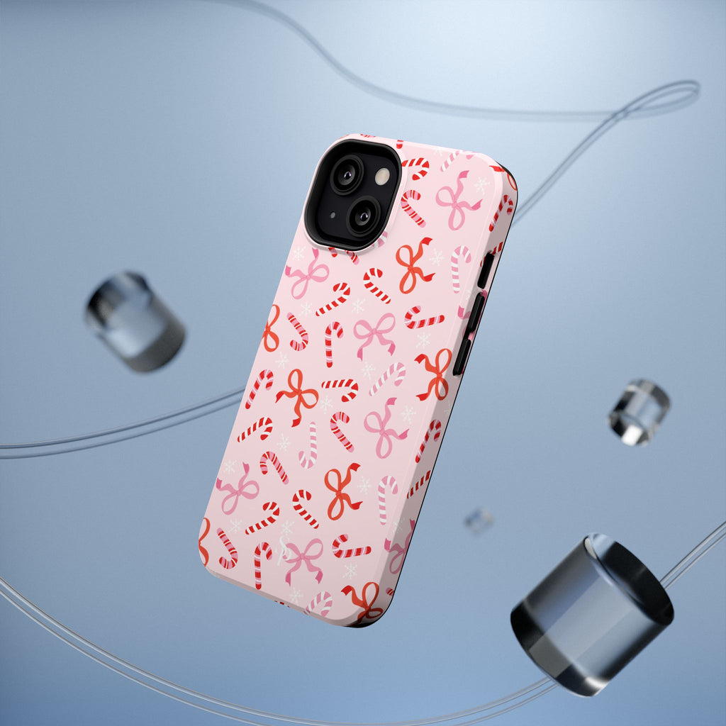Candy Cane Impact-Resistant Phone Case - Limited Edition