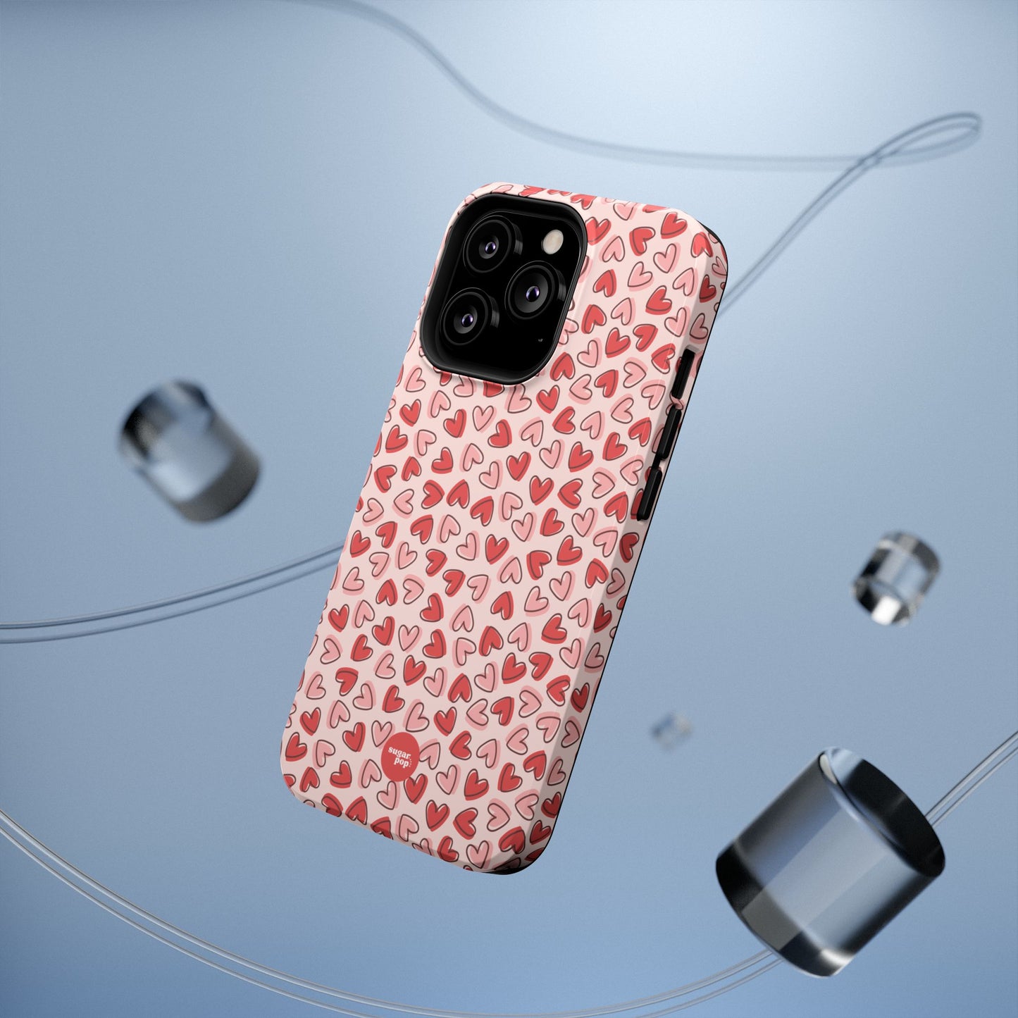 Heart Pattern Impact-Resistant Phone Case - Stylish Protection for Valentine's Day & Everyday Love