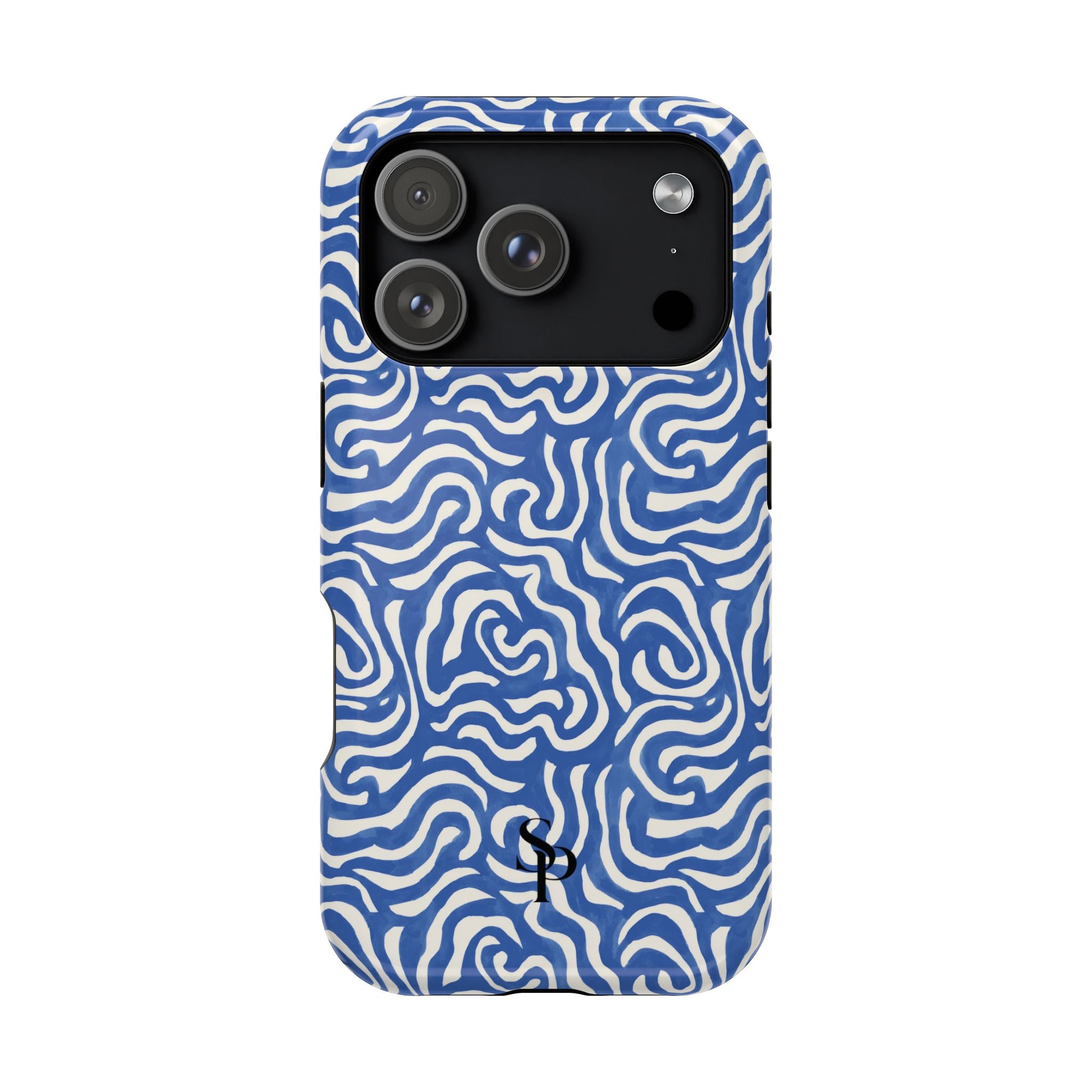 Blue Abstract Swirl Magnetic Impact Phone Case