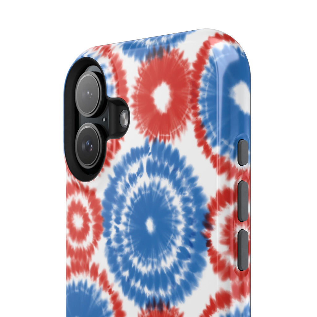 Patriotic Tie Dye Impact Resistant Phone Case