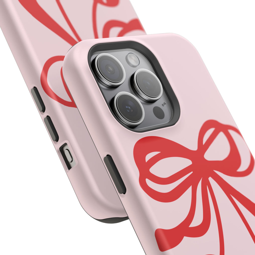Cherry Bow Impact-Resistant Phone Case