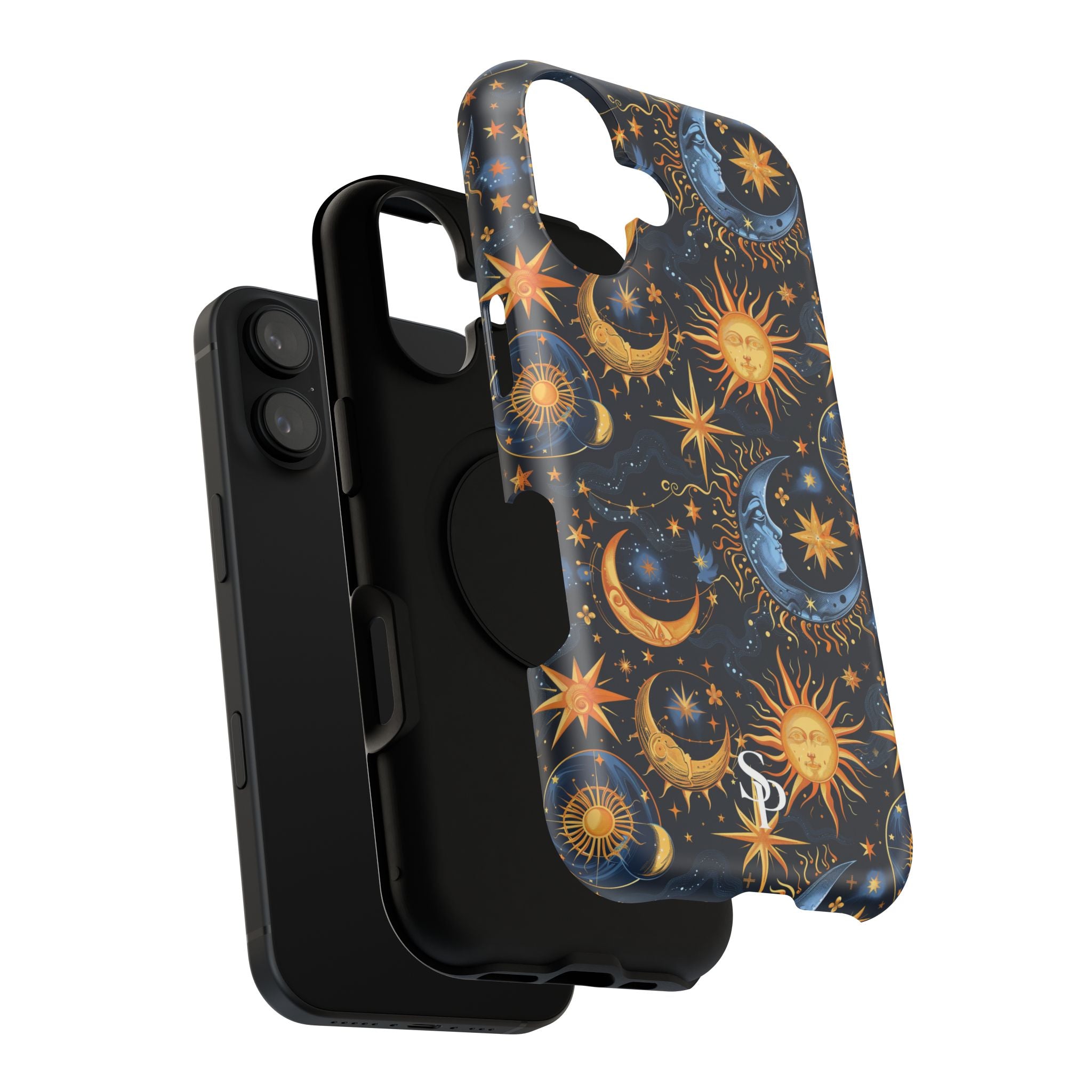 Celestial Sun and Moon Impact-Resistant Phone Case