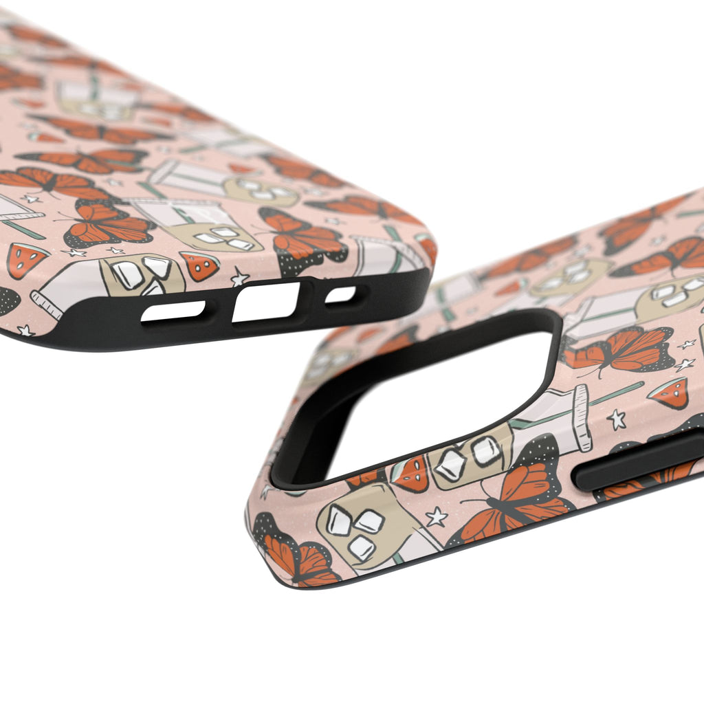Iced Coffee & Butterfly Impact-Resistant Cases