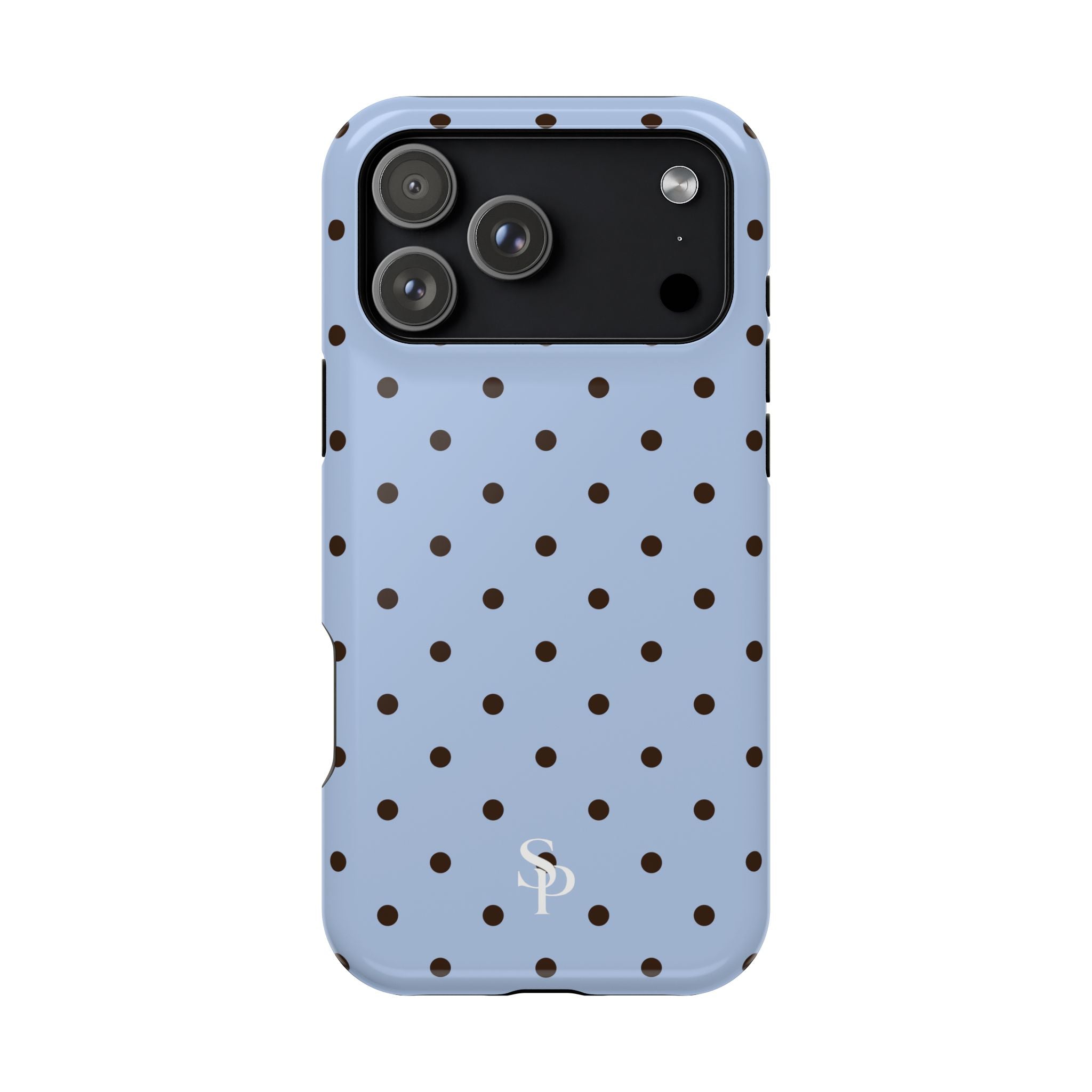 Blue Polka Dot Magnetic Impact Phone Case