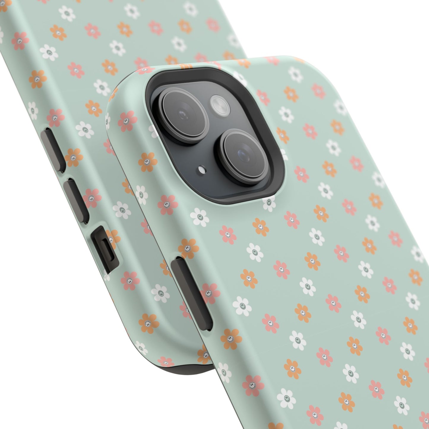 Floral Smiley Impact-Resistant Cases