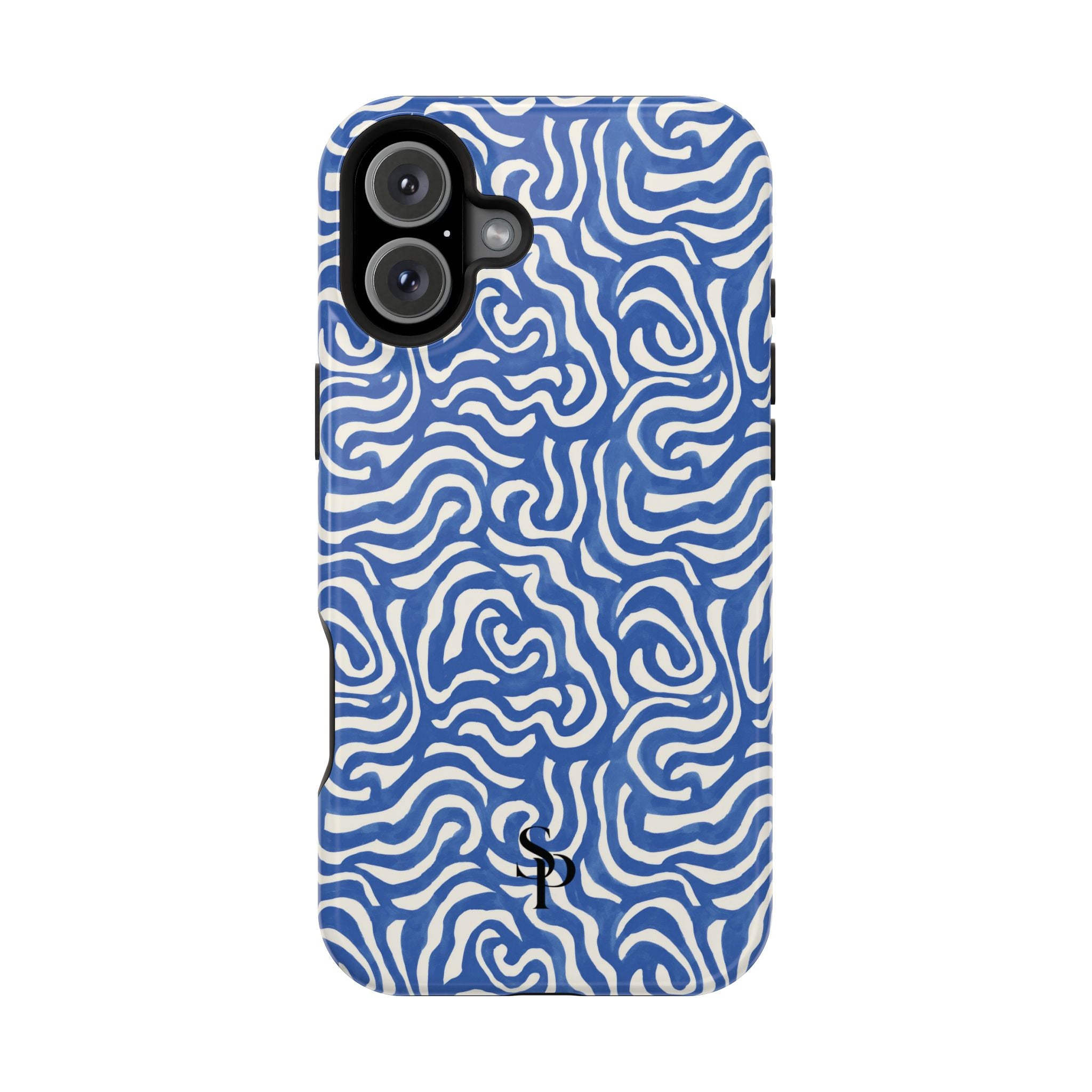 Blue Abstract Swirl Magnetic Impact Phone Case