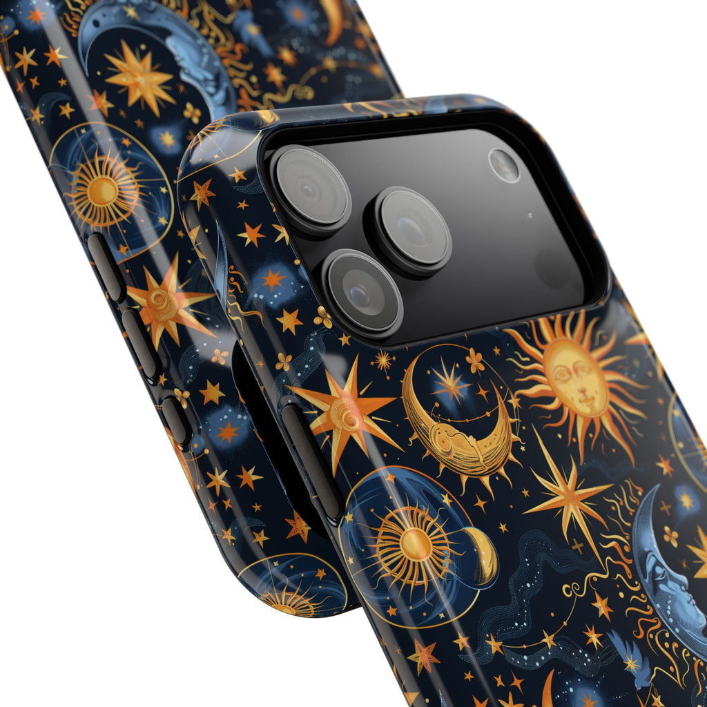 Celestial Sun and Moon Impact-Resistant Phone Case