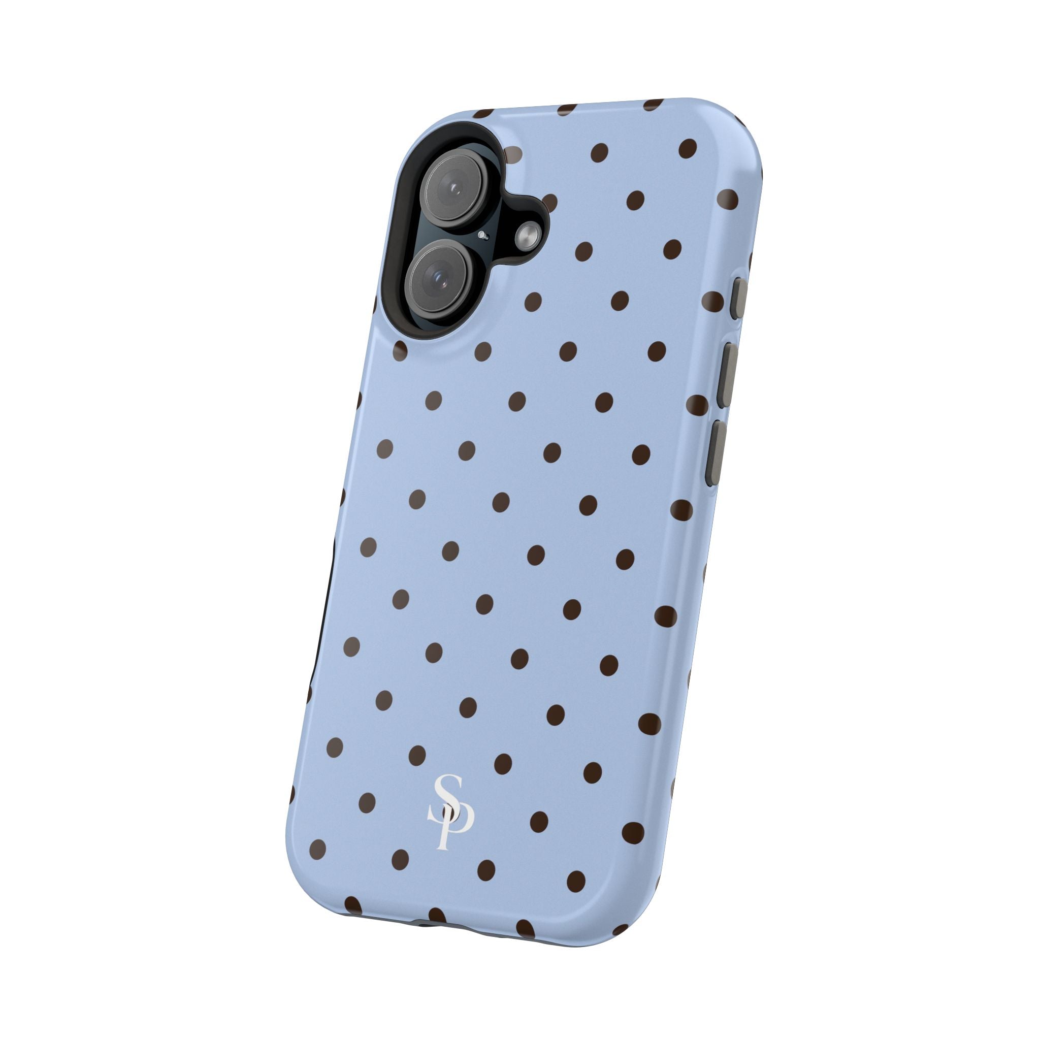 Blue Polka Dot Magnetic Impact Phone Case
