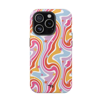 Colorful Impact-Resistant Phone Case - Vibrant Swirl Design