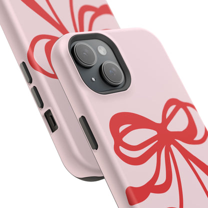 Cherry Bow Impact-Resistant Phone Case