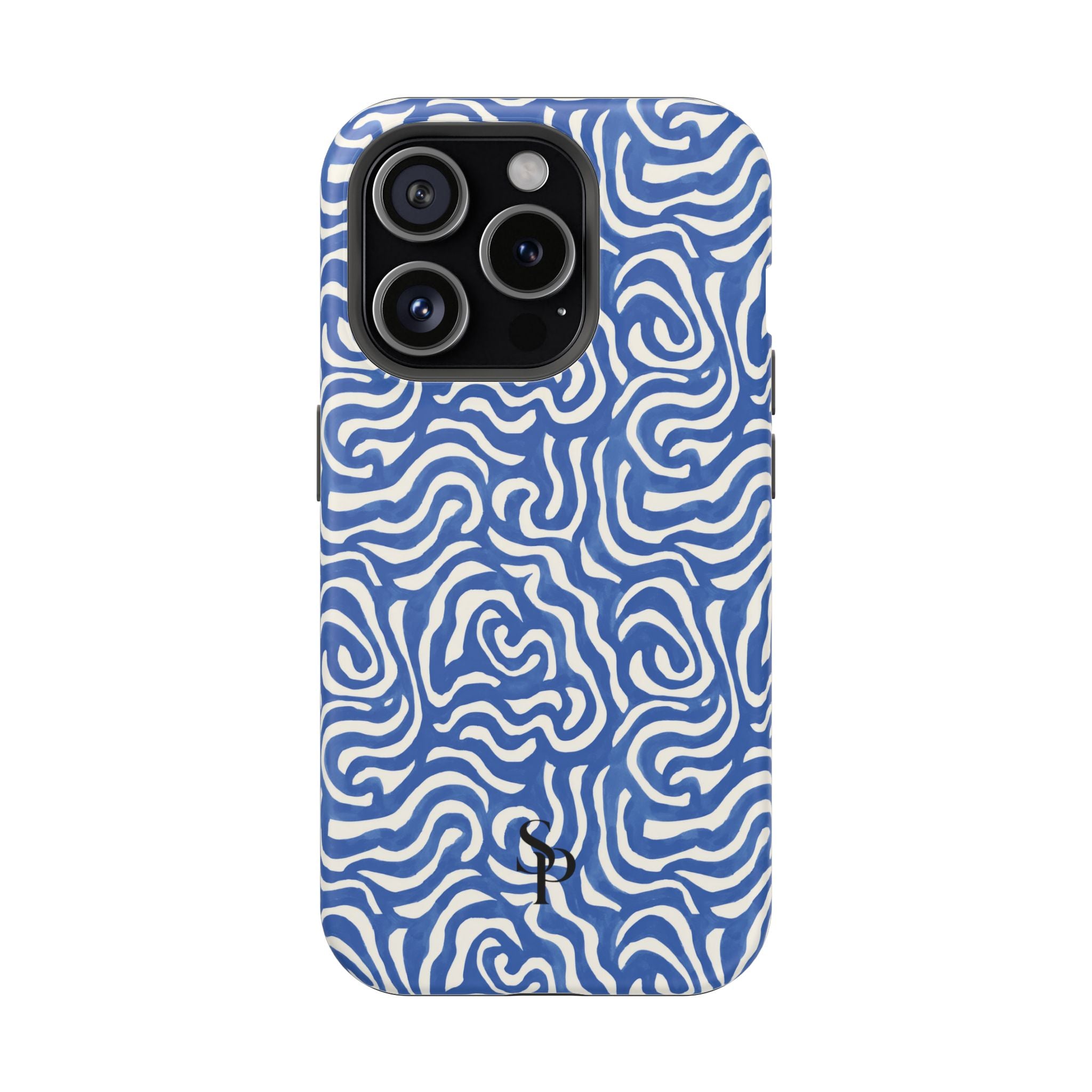 Blue Abstract Swirl Magnetic Impact Phone Case