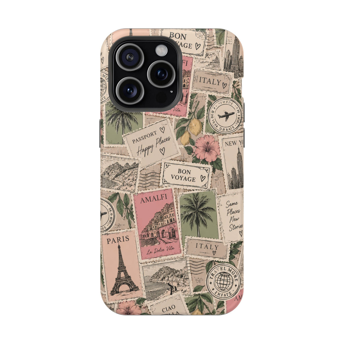 Travel Passport Stamp Magnetic Case