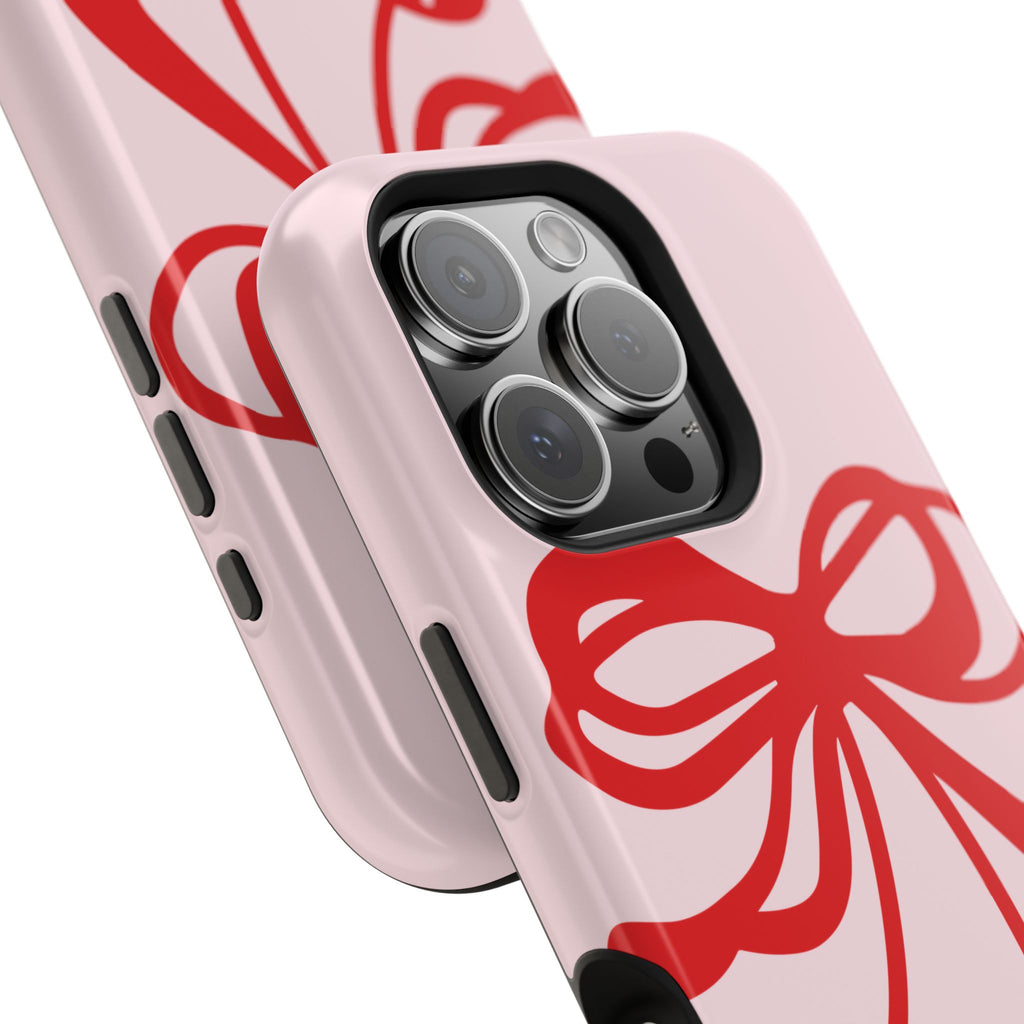 Cherry Bow Impact-Resistant Phone Case