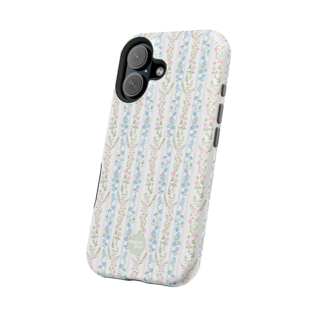 Pastel Floral Pattern Magnetic Tough Case