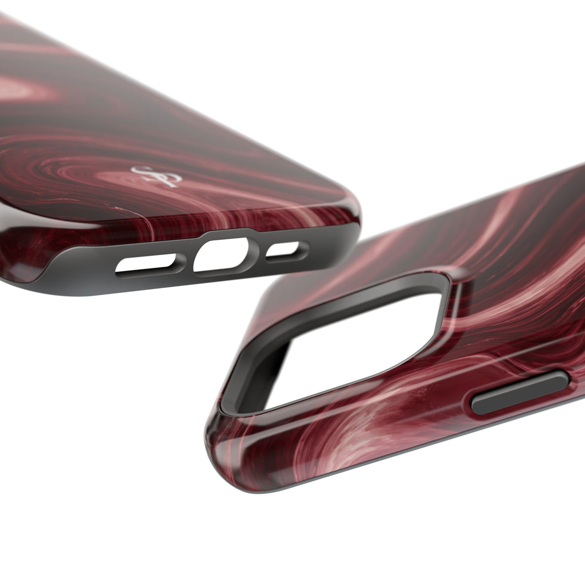 Burgundy Marble Magnetic Phone Case