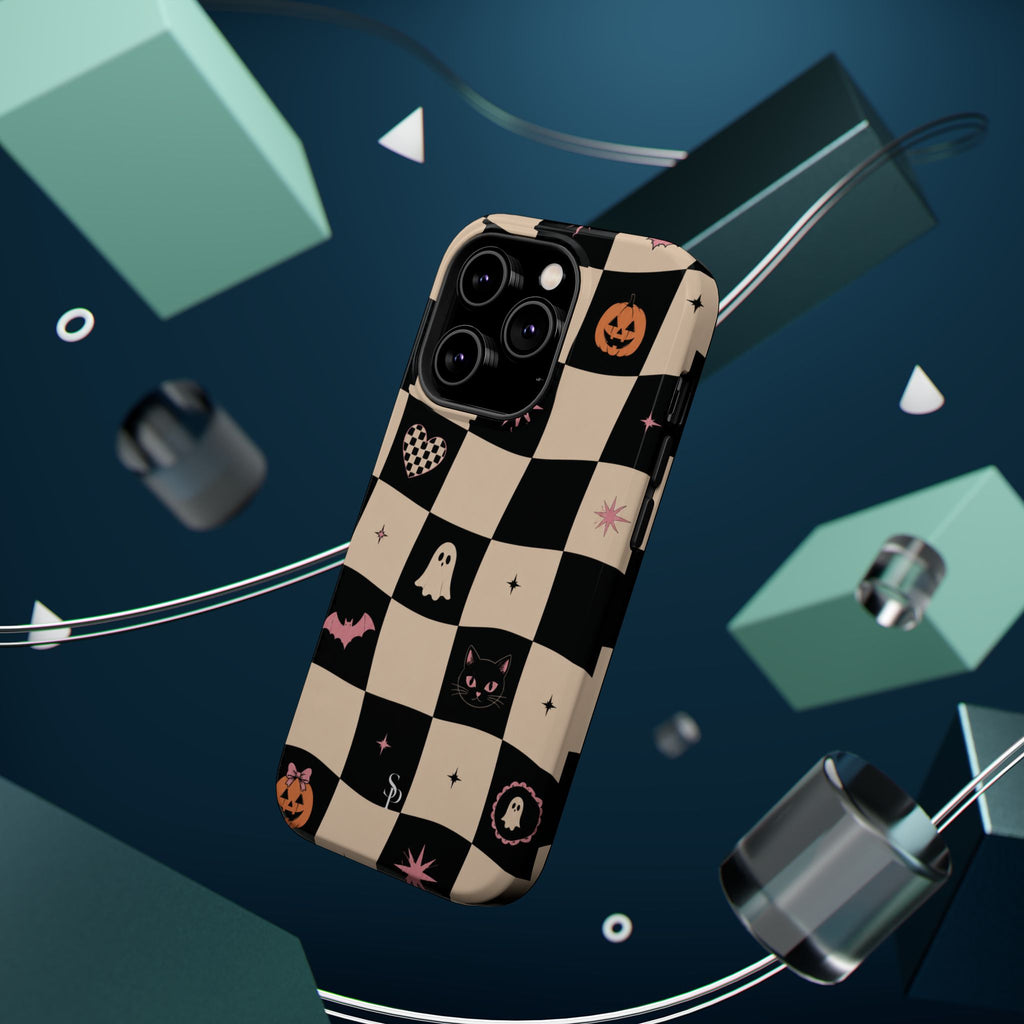 Halloween Checkerboard Magnetic Phone Case