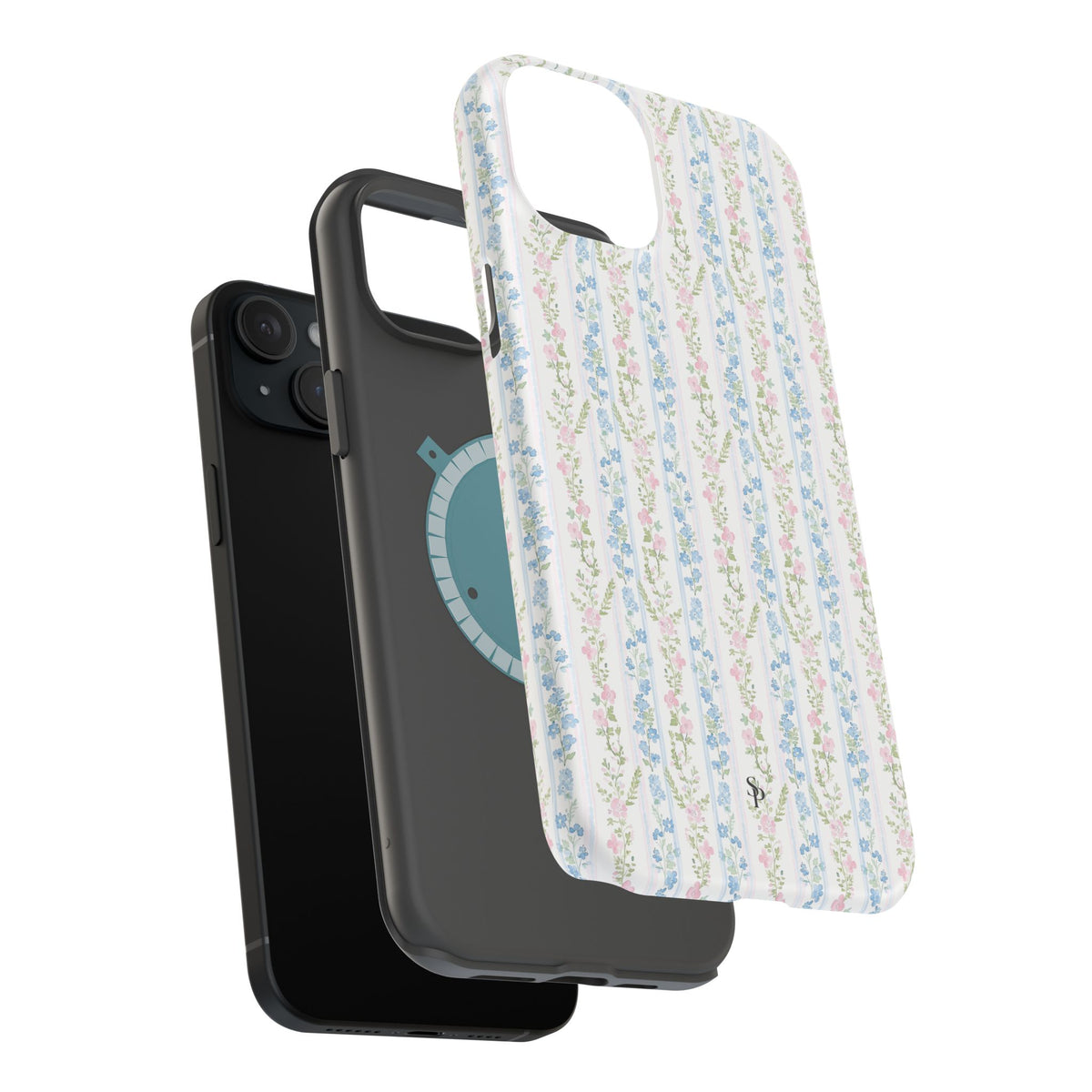 Pastel Floral Pattern Magnetic Tough Case