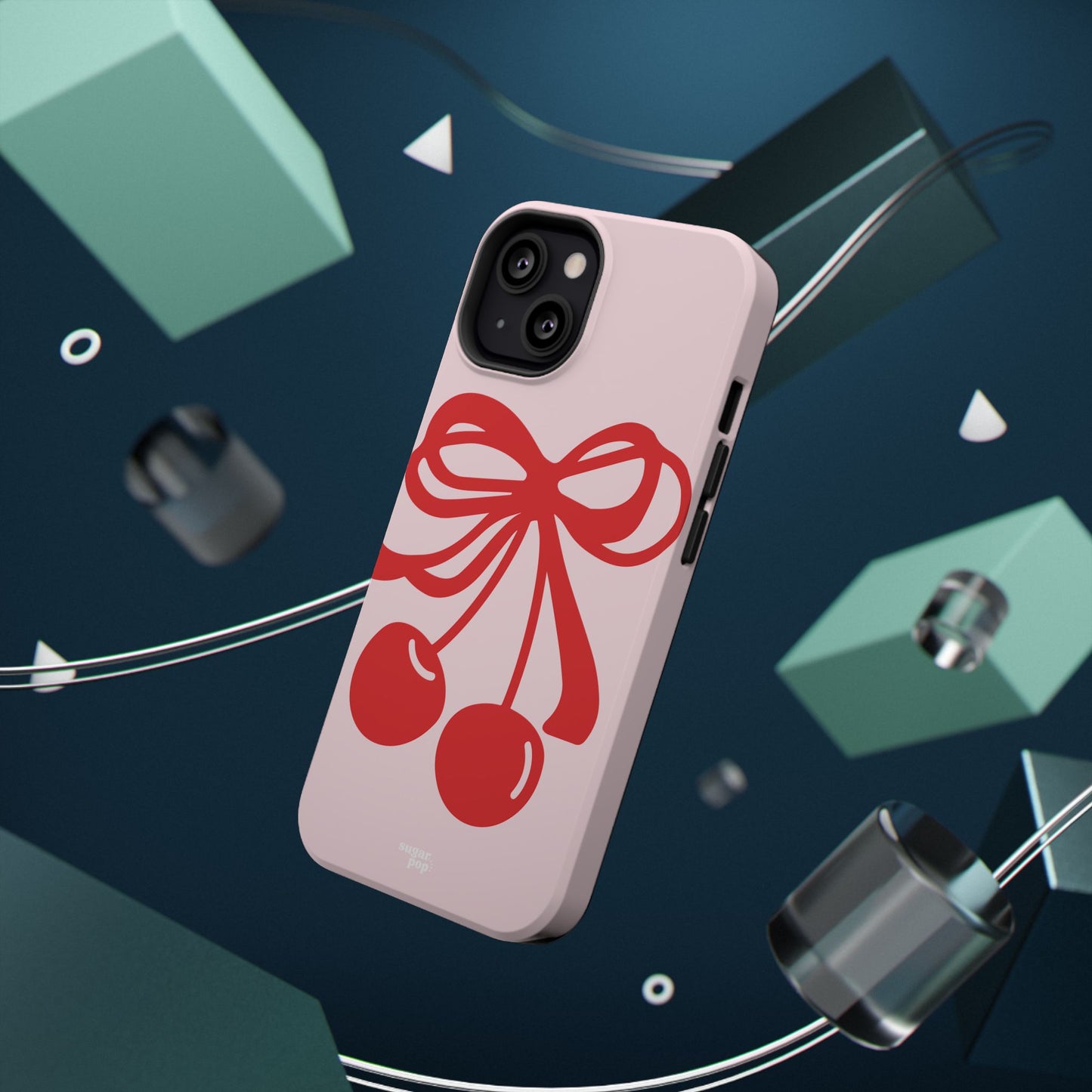 Cherry Bow Impact-Resistant Phone Case