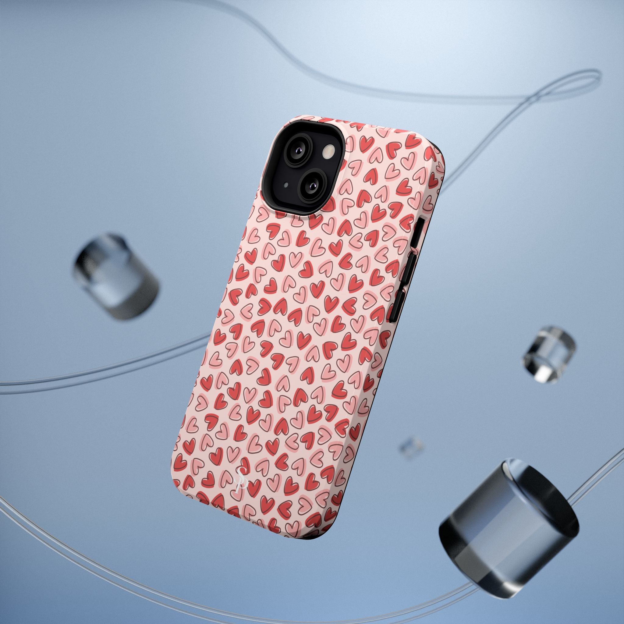 Heart Pattern Impact-Resistant Phone Case - Stylish Protection for Valentine's Day & Everyday Love