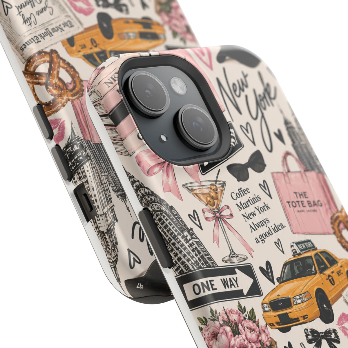 Pink New York Magnetic Phone Case