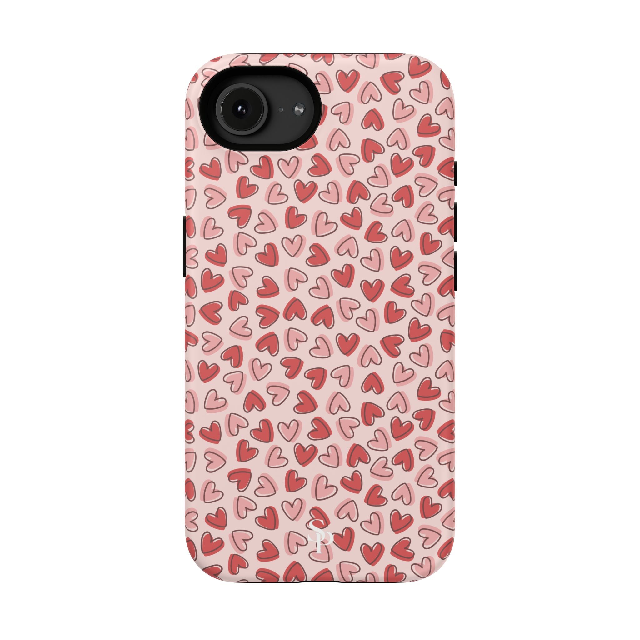Heart Pattern Impact-Resistant Phone Case - Stylish Protection for Valentine's Day & Everyday Love