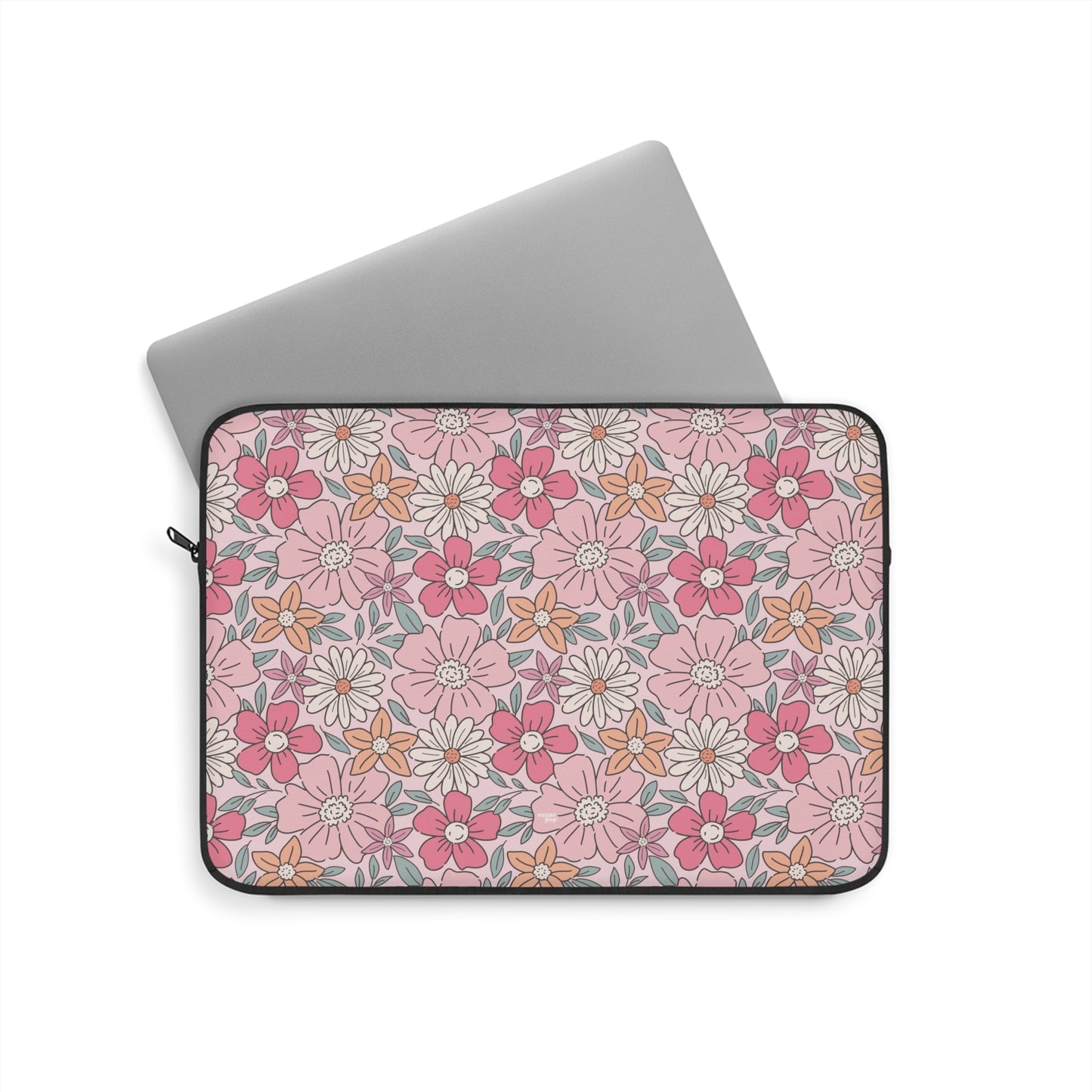 Pink Flowers Laptop Sleeve