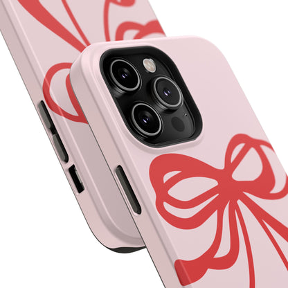 Cherry Bow Impact-Resistant Phone Case