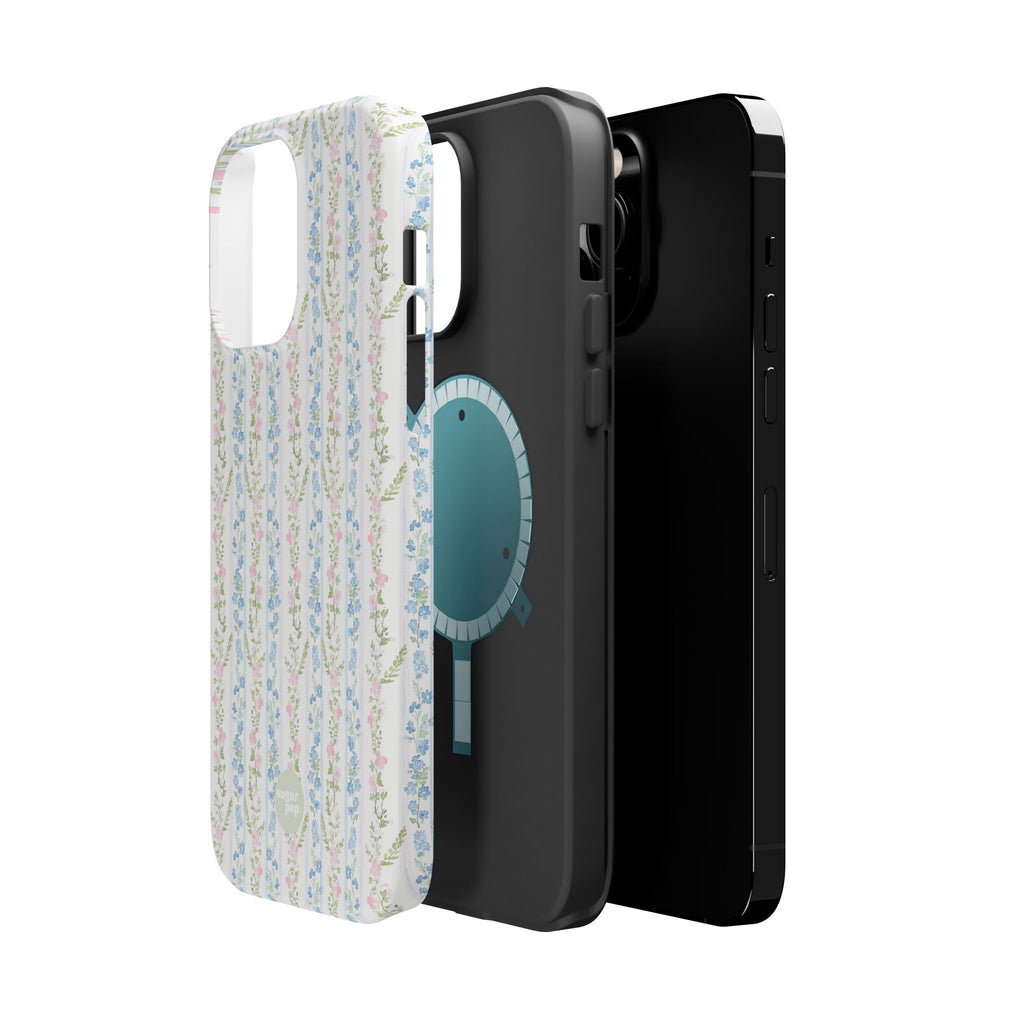 Pastel Floral Pattern Magnetic Tough Case