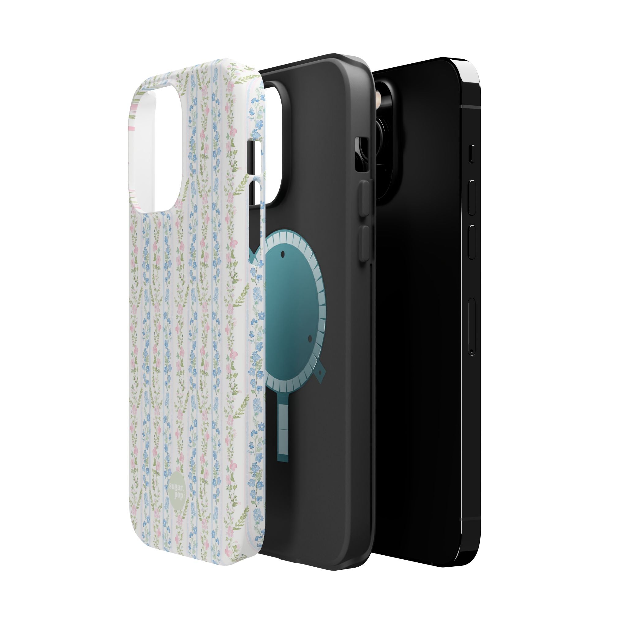 Pastel Floral Pattern Magnetic Tough Case