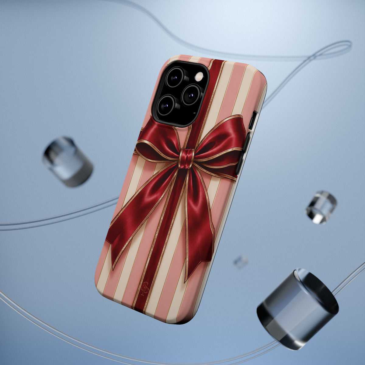 Red Bow Gift Wrap Magnetic Phone Case
