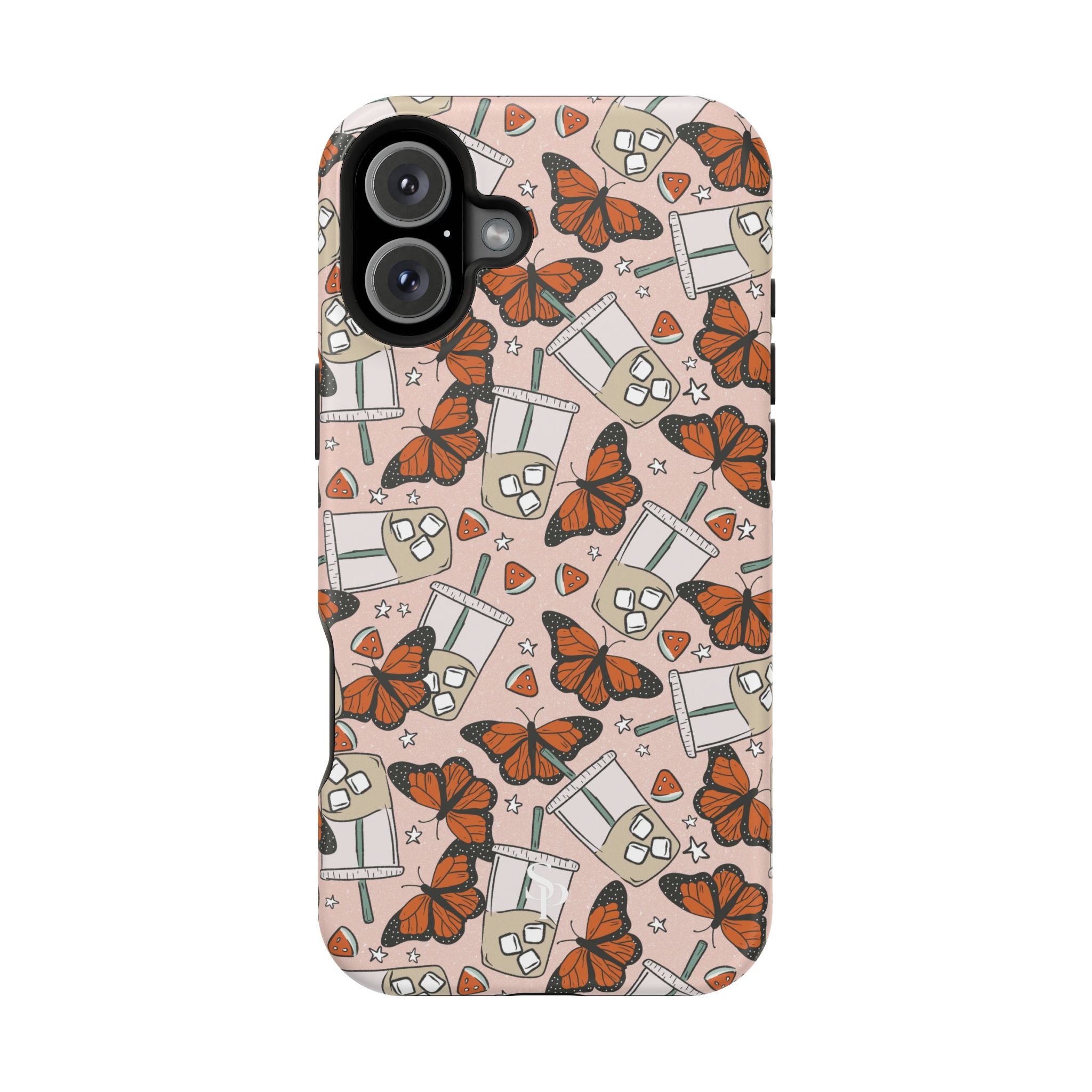 Iced Coffee & Butterfly Impact-Resistant Cases