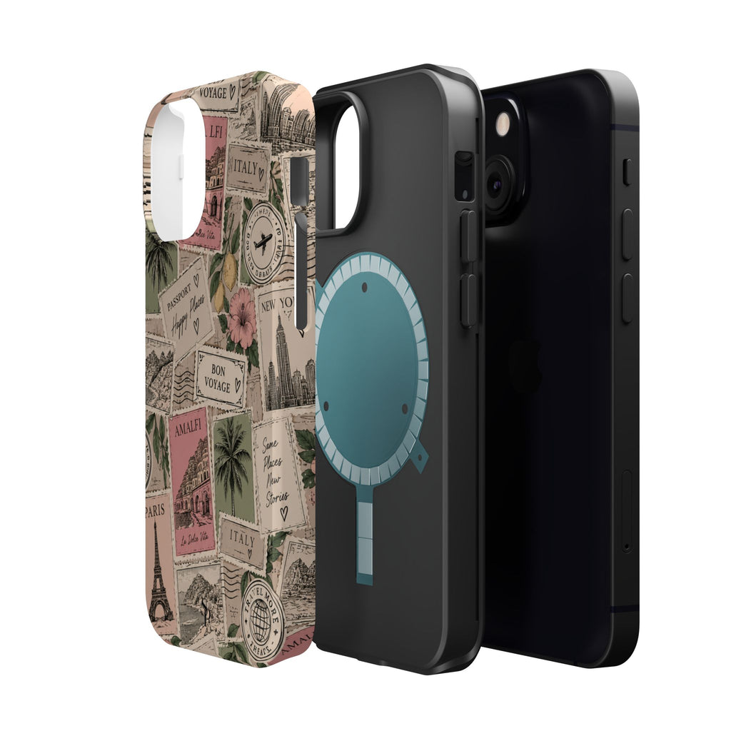 Travel Passport Stamp Magnetic Impact-Resistant Case