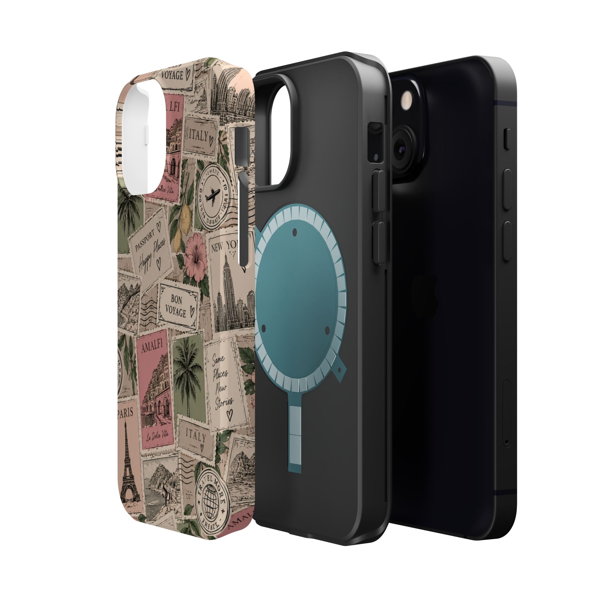 Travel Passport Stamp Magnetic Impact-Resistant Case
