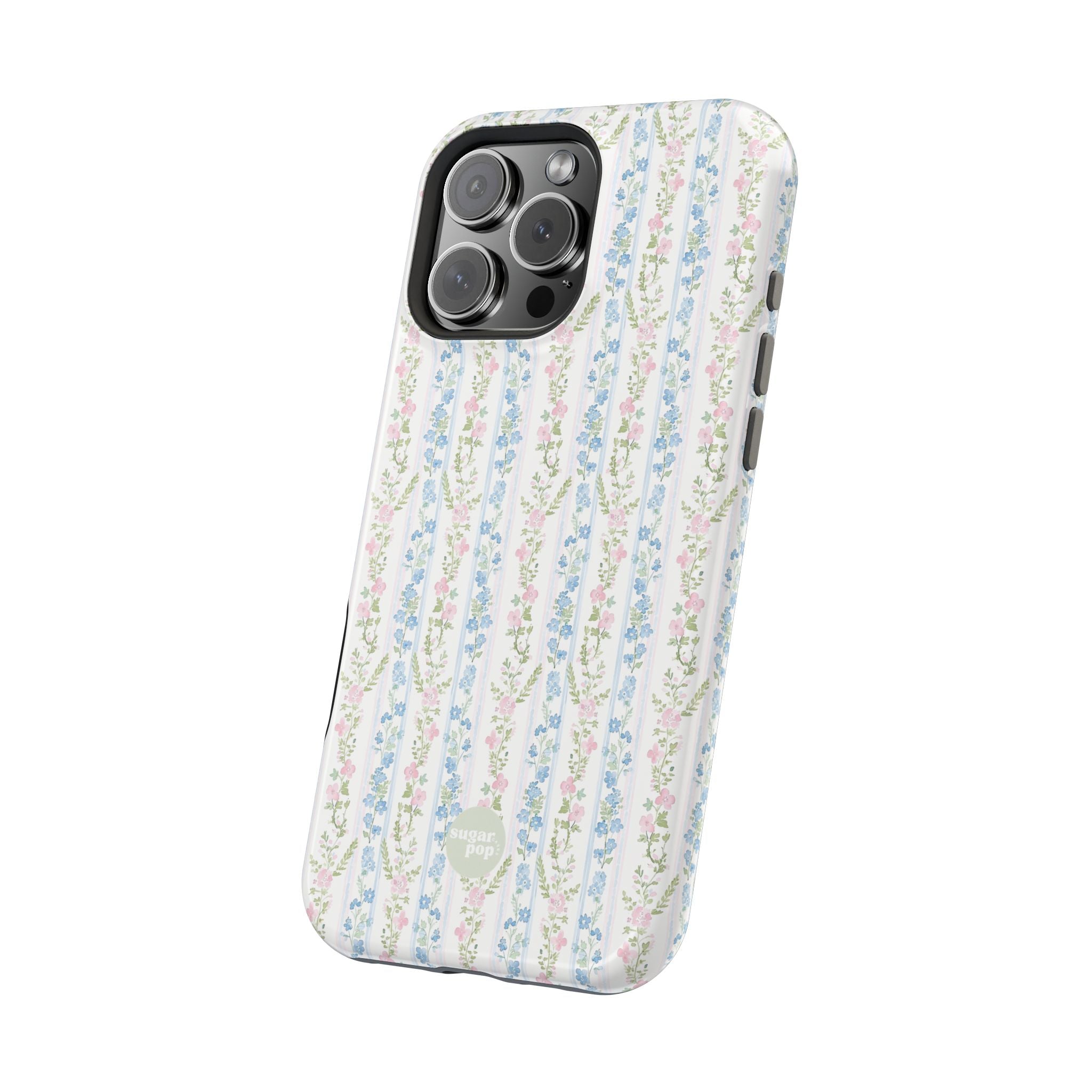 Pastel Floral Pattern Magnetic Tough Case