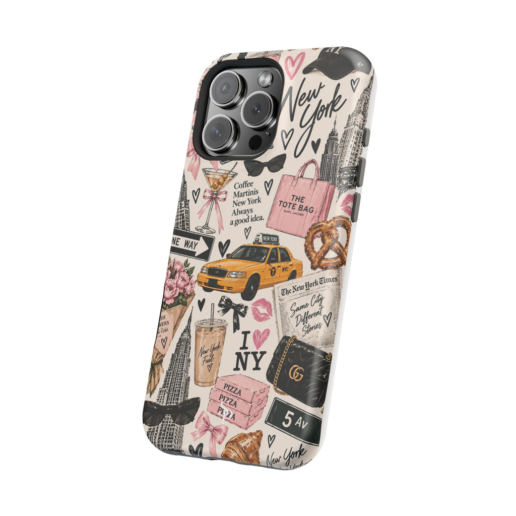 Pink New York Magnetic Phone Case